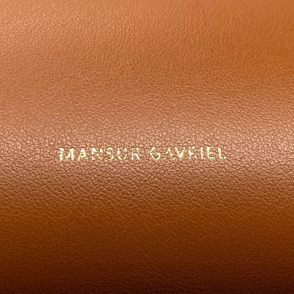 Mansur Gavriel Mini M Frame Leather Crossbody Bag